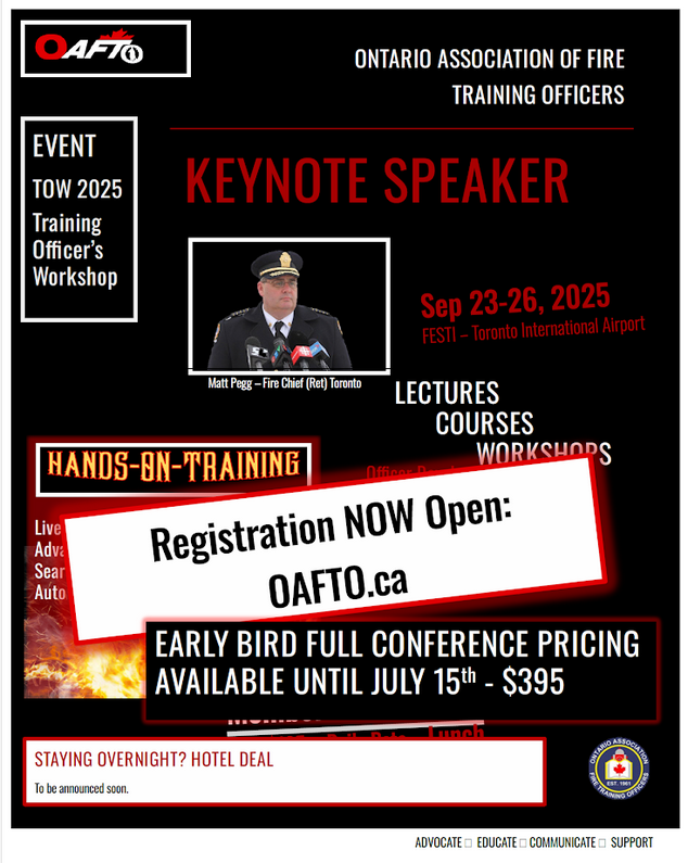 2025 OAFTO TOW Training Officer's Workshop 
